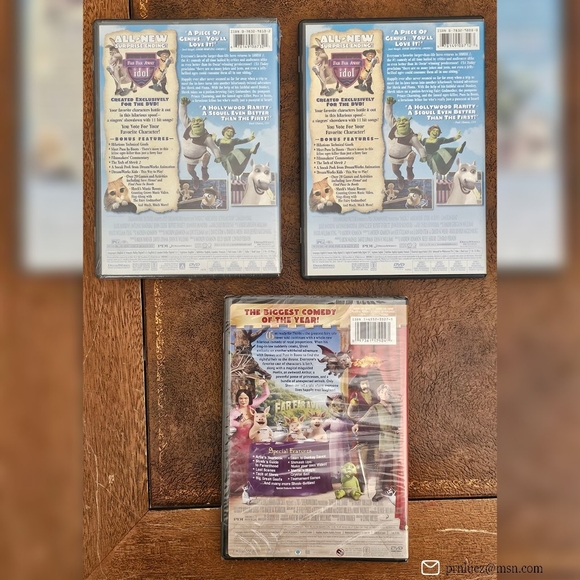 DreamWorks Shrek DVD Bundle of 3 - Picture 4 of 4